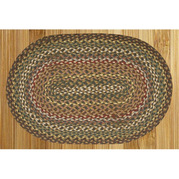 Capitol Earth Rugs FirIvory Jute Braided Rug 07051 Zoro